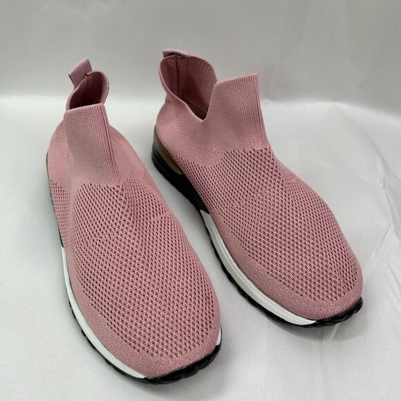 NWOT Mauve‎ no tie slip on sneakers size 38 casual sneaker walking shoe - Picture 1 of 5